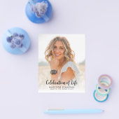 ライフモダンフォト葬儀の予算お祝い チラシ (シングル)