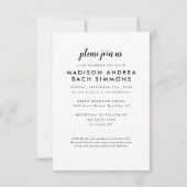 ライフモダンフォト葬儀の予算お祝い ノートカード (裏面)