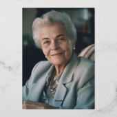 ライフモダン抽象芸術葬金ゴールドお祝い 箔招待状 (裏面)