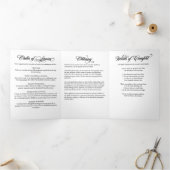 ライフモダンTri-Fの独身のArch写真お祝い 三つ折りプログラム (内部)