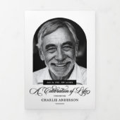 ライフモダンTri-Fの独身のArch写真お祝い 三つ折りプログラム (カバー)