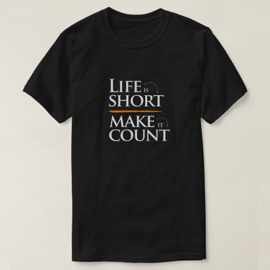 ライフモチベーション引用文 Tシャツ (デザイン正面)