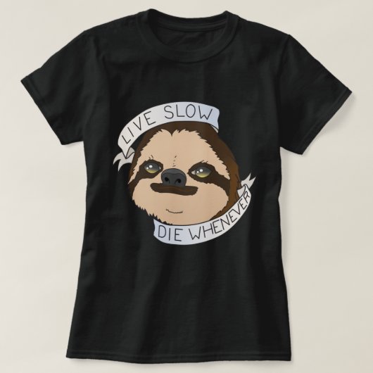 ライフモットスロース Tシャツ (デザイン正面)