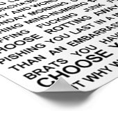 ライフモノログの選択 ポスター (角)