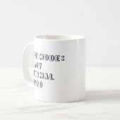 ライフモード懸命 コーヒーマグカップ (正面左)