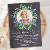 ライフユーカリのお祝い写真石板葬儀 招待状