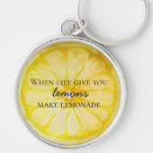 ライフユー与えレモンズ引用文 キーホルダー (正面)