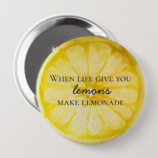 ライフユー与えレモンズ引用文 缶バッジ (正面&裏面)