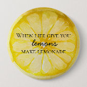 ライフユー与えレモンズ引用文 缶バッジ (正面)