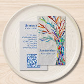 ライフヨガインストラクター名刺のQRコードツリー 名刺