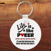 ライフライクトランプのポーカーキーチェーン キーホルダー (正面)