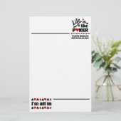 ライフライクトランプのポーカー固定 便箋 (スタンド正面)