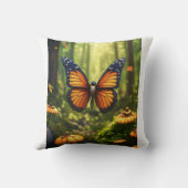 ライフライクバタフライイラストレーション枕 クッション (裏面)