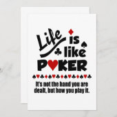 ライフライクポーカーの招待状 招待状 (正面/裏面)