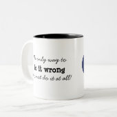 ライフライター – 唯一の方法コーヒーマグ ツートーンマグカップ (正面左)