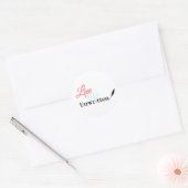 ライフライフの書き込まれていないシール ラウンドシール (封筒)