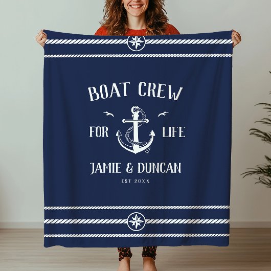 ライフライフライフファイル用ボートク航海のルーモダンプ フリースブランケット