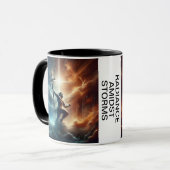 ライフラインとしてのクロス – Radiance Ambidst Storm マグカップ (正面左)