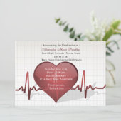 ライフライン医療卒業招待状 招待状 (スタンド正面)