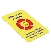 ライフリングや輪カスタムイエローステートルームドアマーカー マグネット (右側)