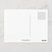 ライフルおもしろいとゴルフの服を着たヴィンテージの男 ポストカード (裏面)