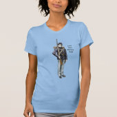 ライフルイラストレーション付き南北戦争連合兵士 Tシャツ (正面)