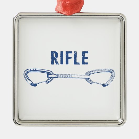 ライフルコロラドロック登山クイックドロー メタルオーナメント (正面)