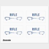 ライフルコロラドロック登山クイックドロー 長方形シール (シート)