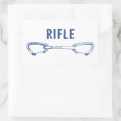 ライフルコロラドロック登山クイックドロー 長方形シール (バッグ)