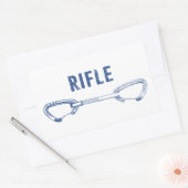 ライフルコロラドロック登山クイックドロー 長方形シール (封筒)
