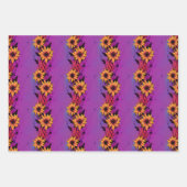 ライフルフローララッピング紙。ヴィンテージの花 ラッピングペーパーシート (正面)