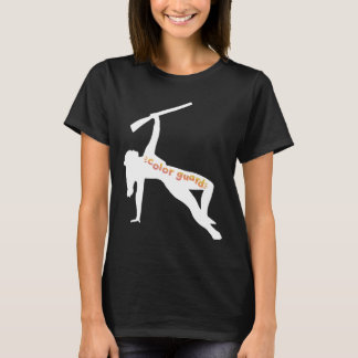 ライフル付きカラーガードシルエット Tシャツ