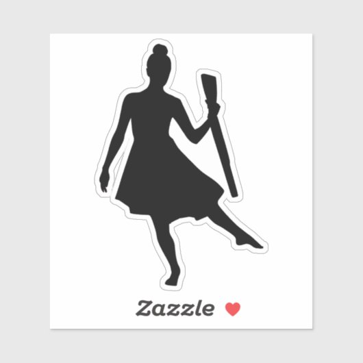 ライフル付きカラーガードダンサー シール (シート)