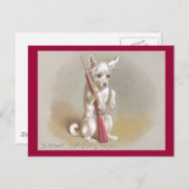 ライフル付きビクトリアン犬 シーズンポストカード (正面/裏面)