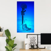 ライフル犬タグブーツ ポスター (ホームオフィス)