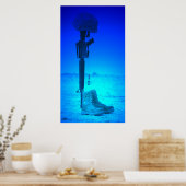 ライフル犬タグブーツ ポスター (キッチン)