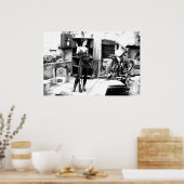 ライフル銃とジャックを持つバイク小屋 ポスター (キッチン)