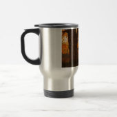 ライフル銃を持つ鹿ハンター トラベルマグ (左)