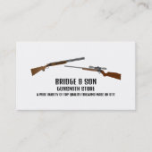 ライフル&ショットガン、ガンスミス、ガンストア 名刺 (正面)