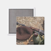 ライフル、軍隊カバー、水筒 マグネット (正面/裏面)