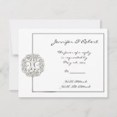 ライフレスポンスカードのケルトの木 出欠カード (正面)