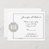 ライフレスポンスカードのケルトの木 出欠カード (正面/裏面)