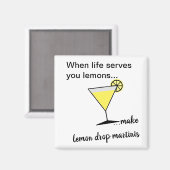 ライフレモンのレモンのドロップmartini マグネット (正面/裏面)