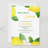 ライフレ与えモンおもしろいシトラスサマーブライダルシャワー 招待状 (正面)