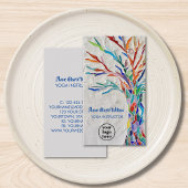 ライフロゴインストラクターカードのヨガの木 名刺