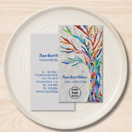 ライフロゴインストラクターカードのヨガの木 名刺