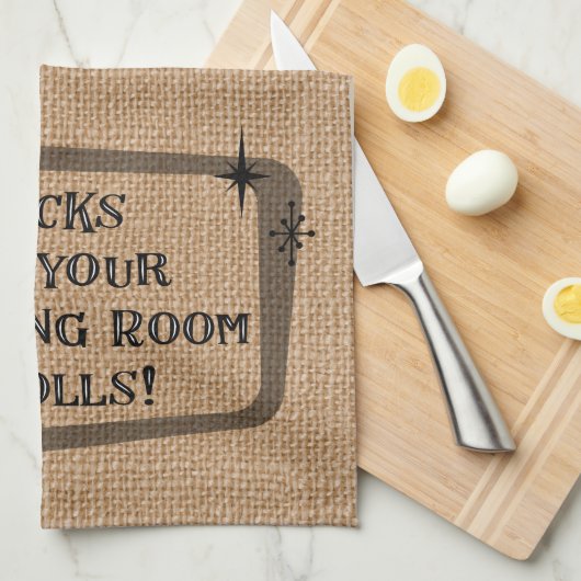 ライフロックあなたのリビングルーム転が、RVおもしろい キッチンタオル (四つ折り)