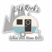 ライフロックキャラバンキャンパーステッカー シール (正面)