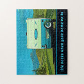 ライフロック時にあなたの家の転がヴィンテージキャンパー ジグソーパズル (縦)