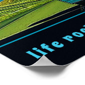 ライフロック時にあなたの家の転がヴィンテージキャンパー ポスター (角)